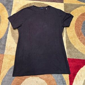 Patrick Assaraf Black Short Sleeve Tee Shirt Top Pima Cotton Men’s Size Small